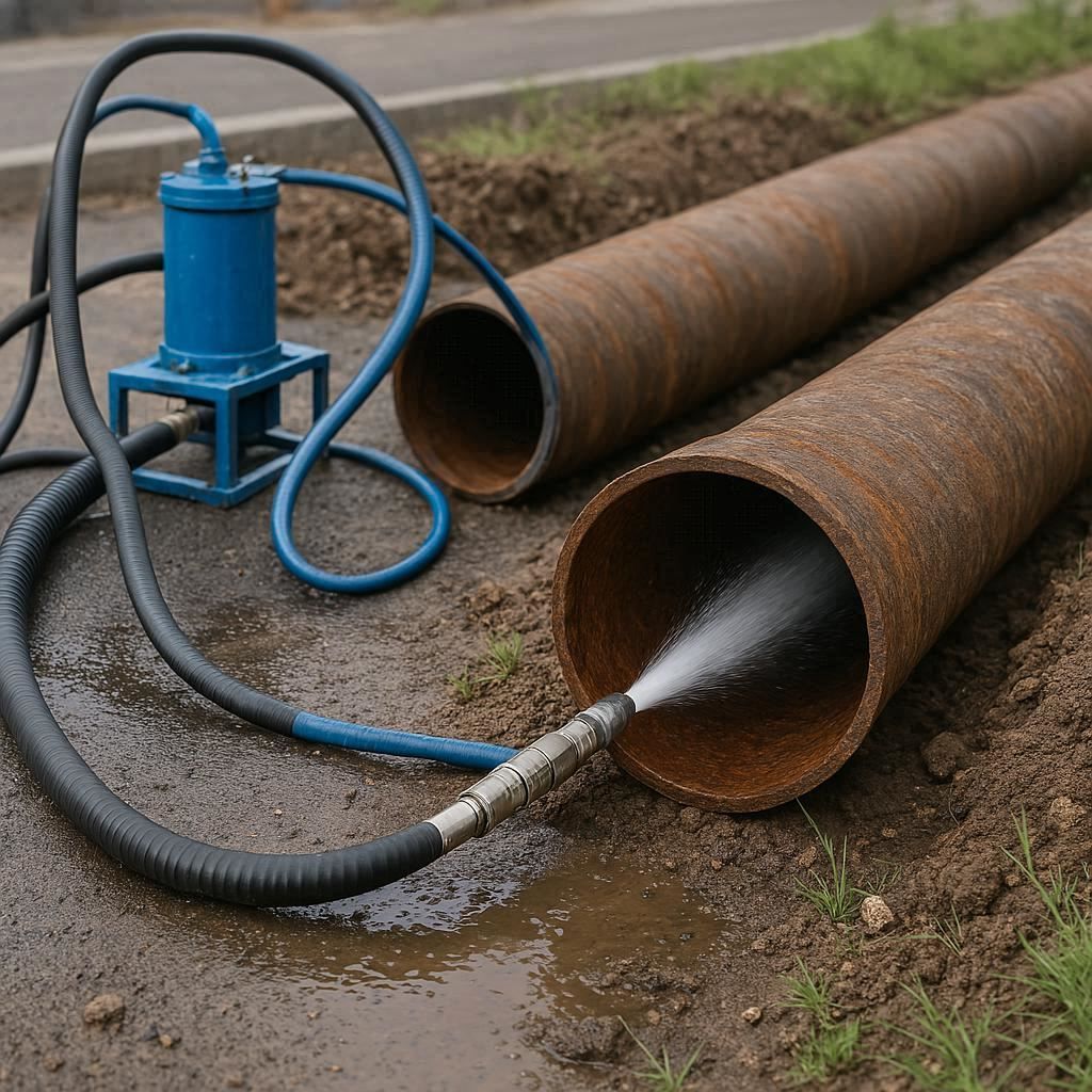 Гидродинамическая прочистка водопроводных труб в Армянске