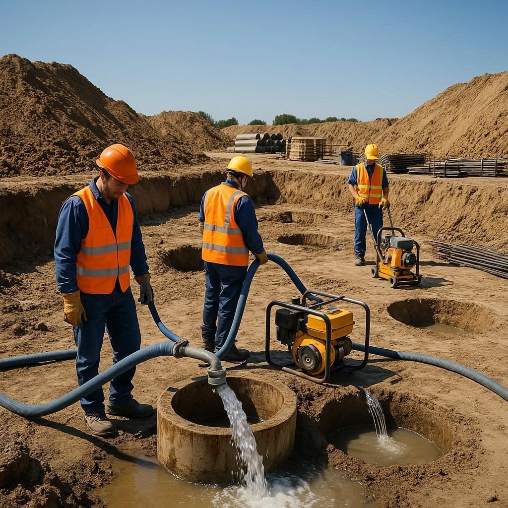 Глубинное водопонижение скважинами в Армянске